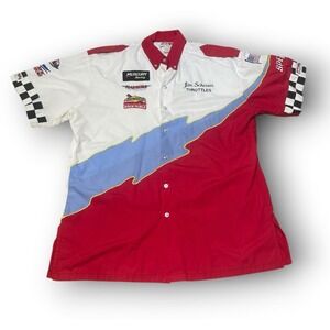 Vintage Speed Wear Offshore Powerboat Race Crew Pit Shirt Mercury Sunoco XL